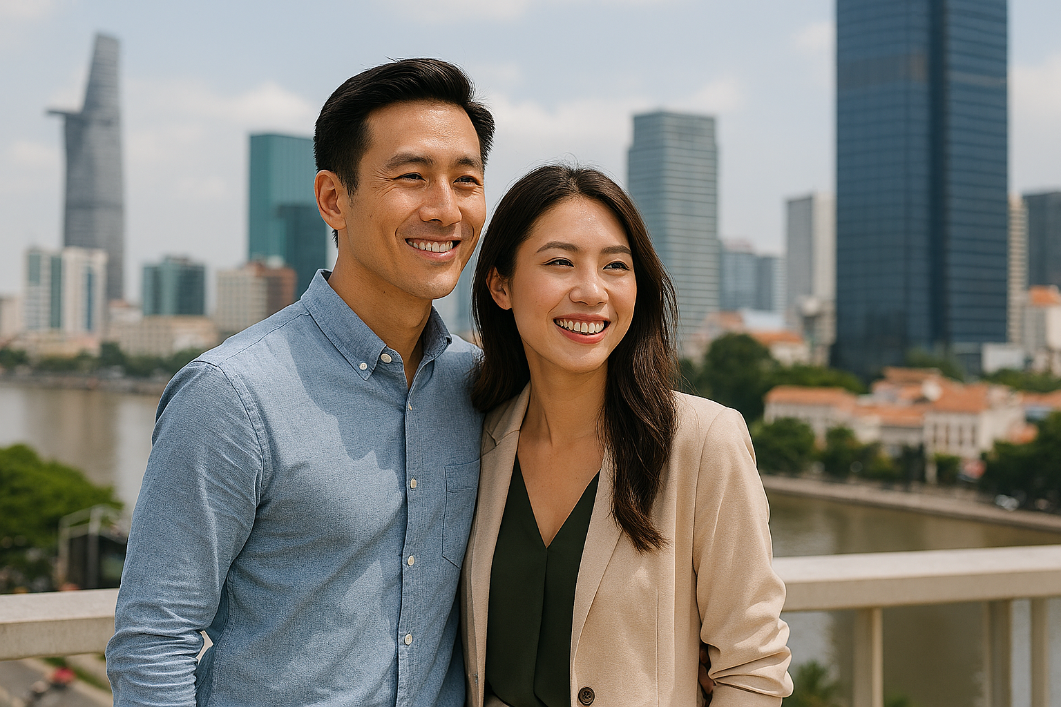 expat couple living in Vietnam lifestyle health insurance protection